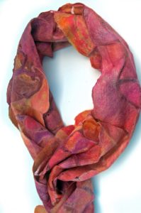 Hand Felted Margillan Stole Coral Reef