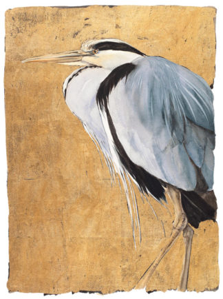 The Lost Words Limited Edition Print Gold Heron