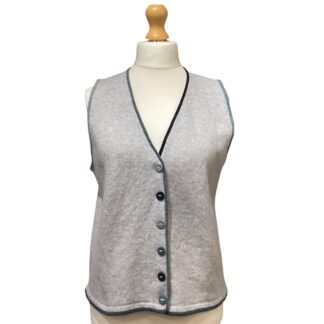 'Feather' Long Back Button Waistcoat