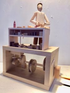 Wooden Automata ‘Carpenter at his work bench’