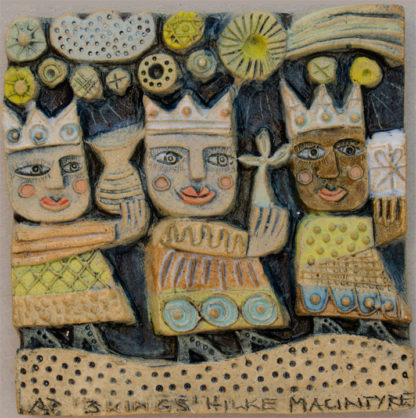Ceramic  Relief  Three Kings
