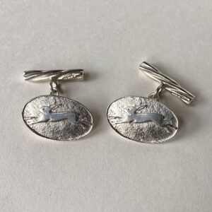 Silver Hares Cufflinks