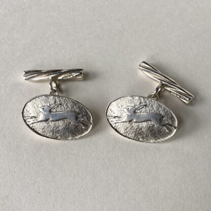Silver Hares Cufflinks
