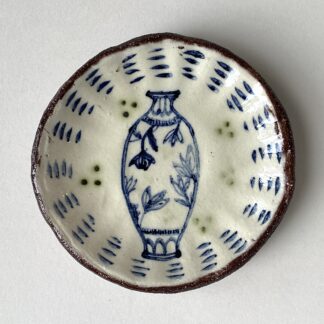 Small Plate with 'Vase' 