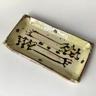 Oblong Slab Dish with Leeks
