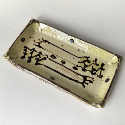 Oblong Slab Dish with Leeks