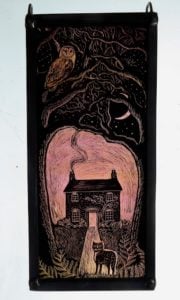 Stained Glass Panel  The Wanderer Returns