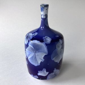 ‘Cobalt Blue Crystalline Glazed Bottle’