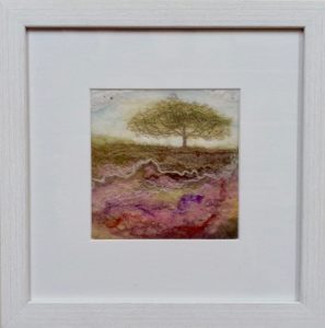 Hand Felted pure wool ‘Moorland Tree Vlll’