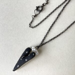 'Heart Pendant with Freshwater Pearl'