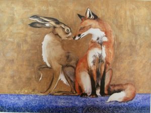 Limited Edition Print The Space Between The Hare and The Fox