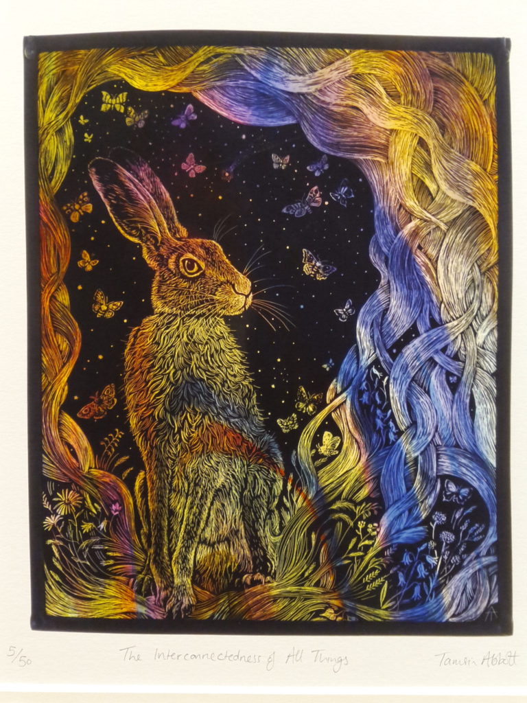 Print of stained glass panel   ‘The Interconnectedness of All Things’