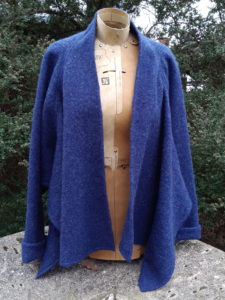 Felted Wool Tokyo Jacket in blue
