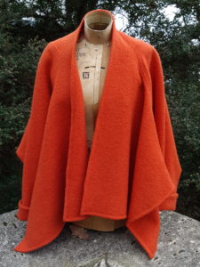 Felted Wool Tokyo Jacket in Orange