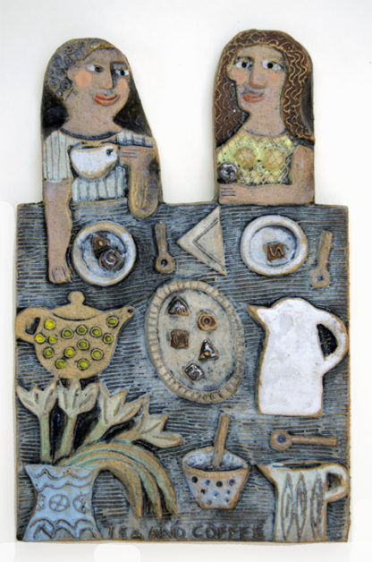 'Tea and Coffee' Ceramic Relief