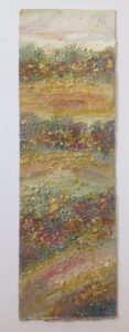 Original Textured Mixed Media with Gold Leaf Dawn