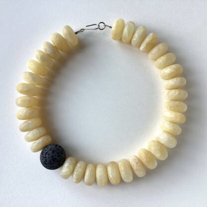 'Calcite & Lava Necklace'