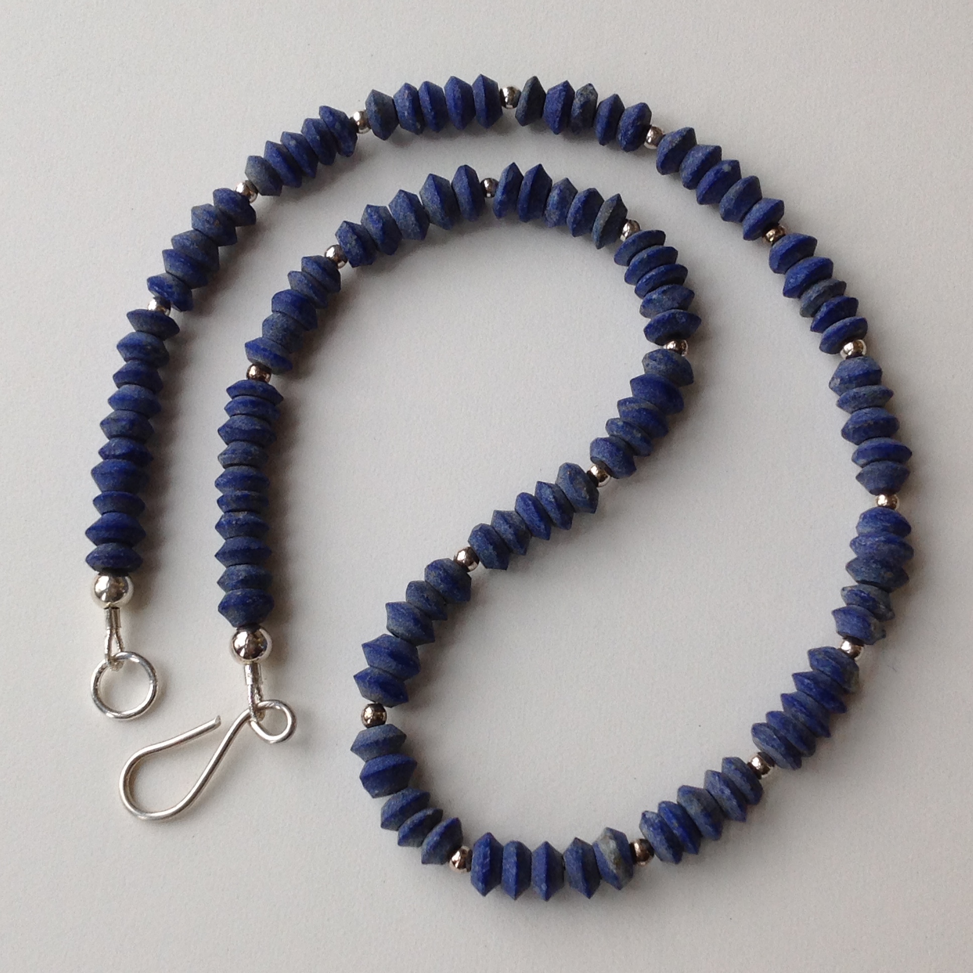 Necklace in Lapis and Silver - Old Chapel Gallery