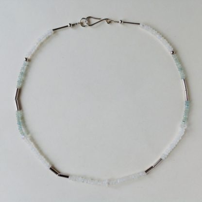 Rock Crystal with Aquamarine Necklace