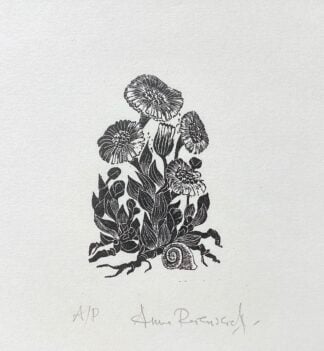 ‘Coltsfoot and Snail’ Wood Engraving