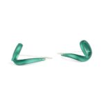 Twirl Earrings in Emerald