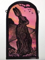Stained Glass Dawn Hare