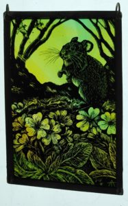 'Stirrings of Spring' Stained Glass Panel