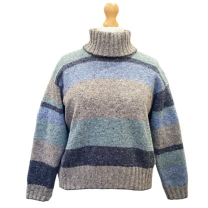 Striped Marcia Pullover in Sleet