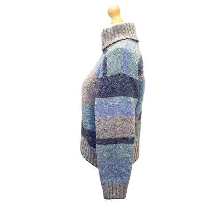 Striped Marcia Pullover in Sleet