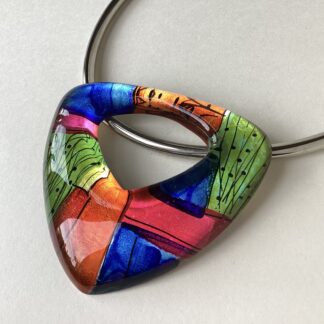 'Peacock Open Triangle Choker'