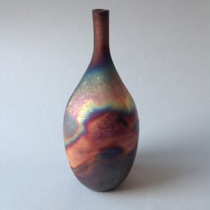 Raku Wood Fired Bottle