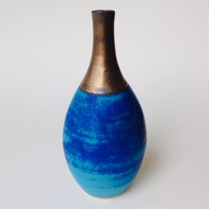 Stoneware Copper Oxide Bottle