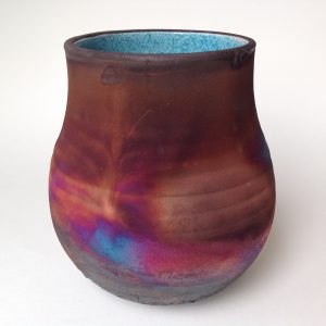 Raku Wood Fired Vase