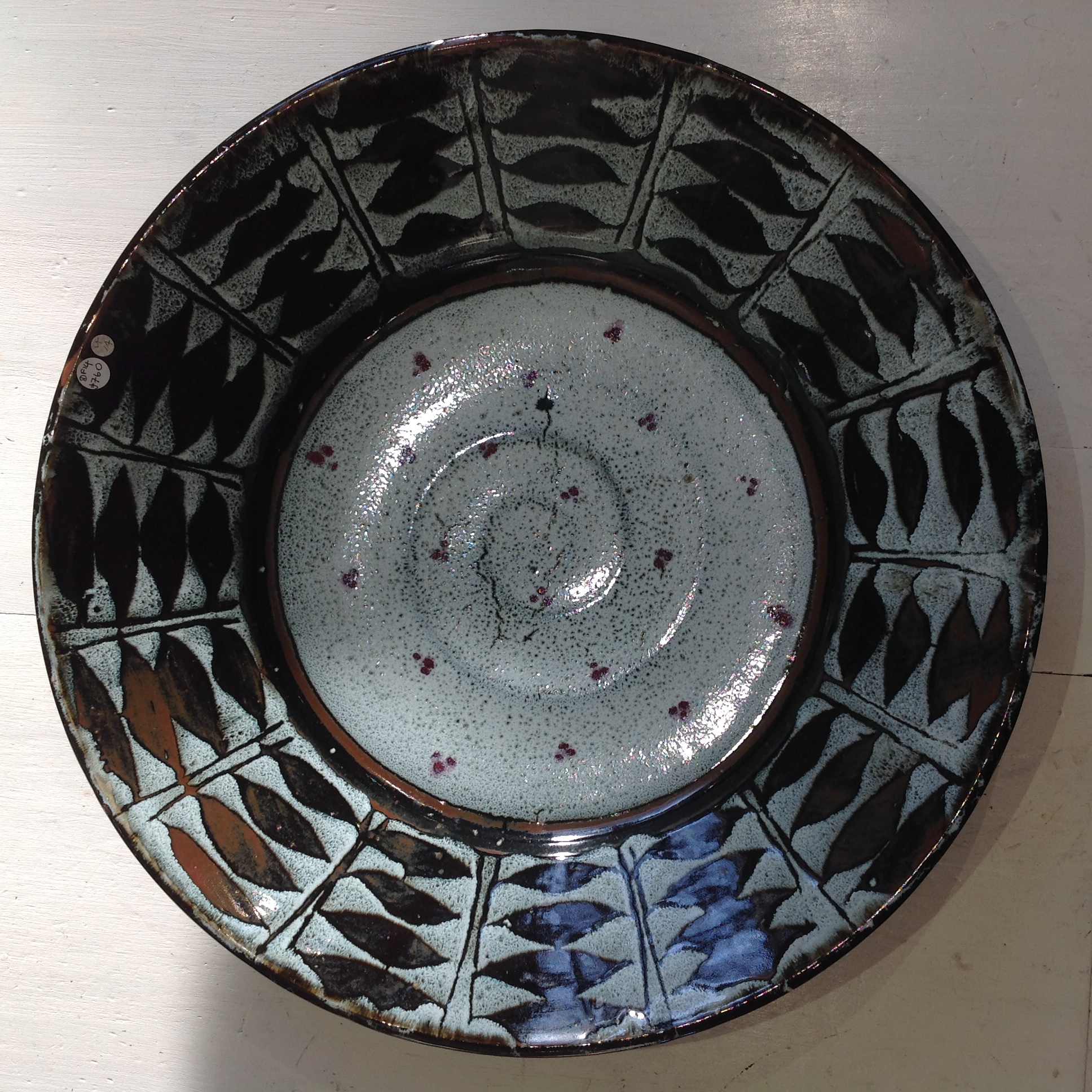 Very Large Stoneware Platter Old Chapel Gallery