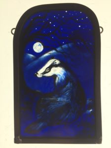 Stained Glass ‘Winter Badger’