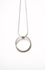 Single Circle Silver Necklace