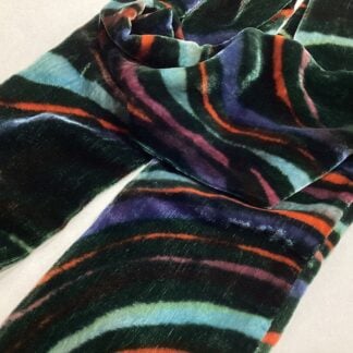 ‘Multi Striped Silk Velvet Tippet’