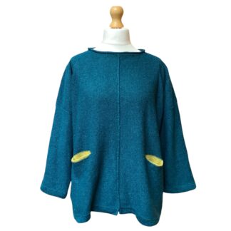  ‘Carousel’ Sweater in Teal/Sap