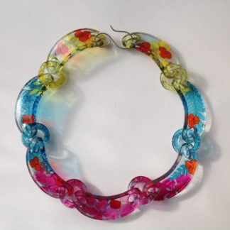 Perspex Multi Coloured Necklace
