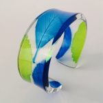 Turquoise and Lime Whitebeam Cuff