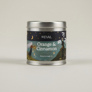 Orange & Cinnamon Scented Tin Candle