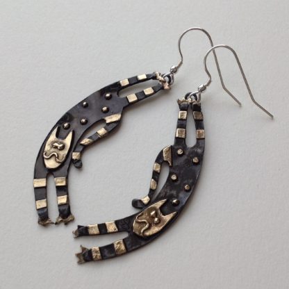 'Crazy Cats' Earrings