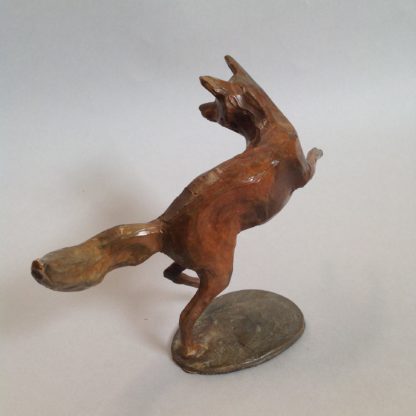 Bronze Fox Leaping