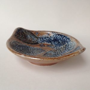 'Two Fish' Salt Glaze Dish