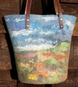 Nuno Felted Landscape Bag