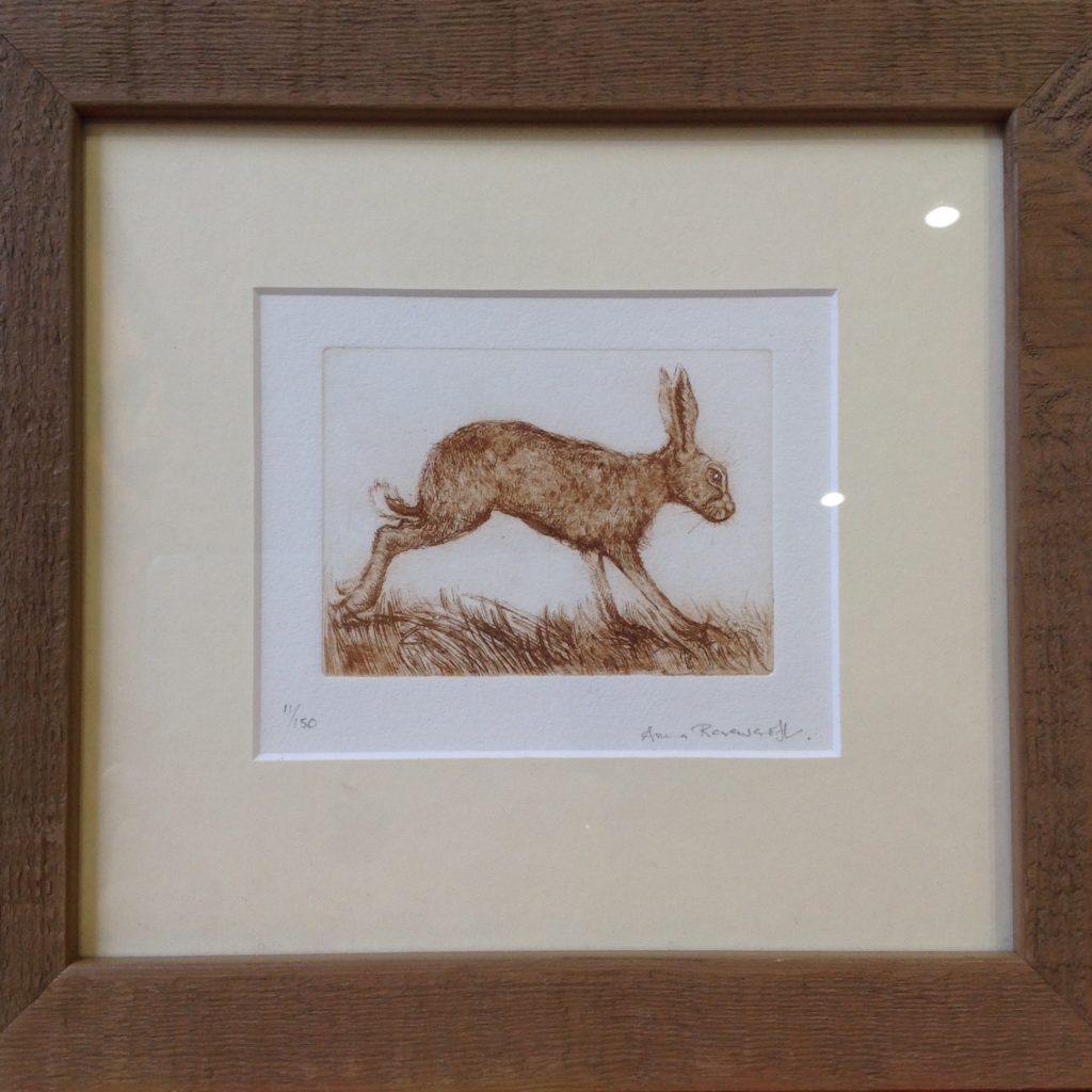 Running Hare Etching - Old Chapel Gallery