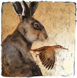 'Hare and Wren' Artisan Print