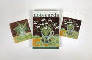 Note Cards  'Snowdrops and Ferns & Snowdrops and Lichen'