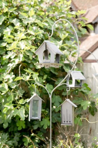 Forged Iron Multi Stand Slate Bird Table & Feeders