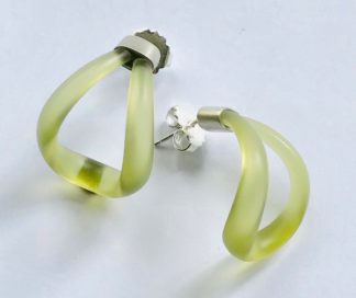 'Mini Mezzo' Earrings in Lime Ice